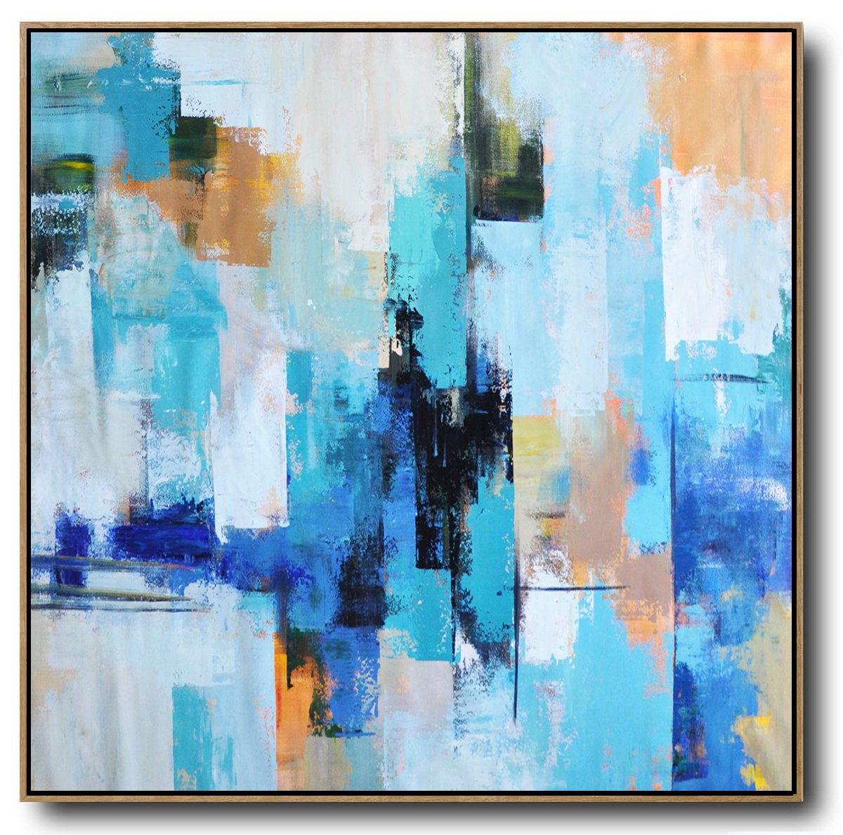 Palette Knife Contemporary Art #L58A - Click Image to Close